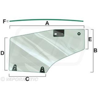 DOOR GLASS LH FORD NEW HOLLAND 82015335