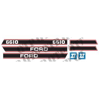 DECAL FORD 6610 FORCE 2 RED & BLACK  FORD NEW HOLLAND 83952741